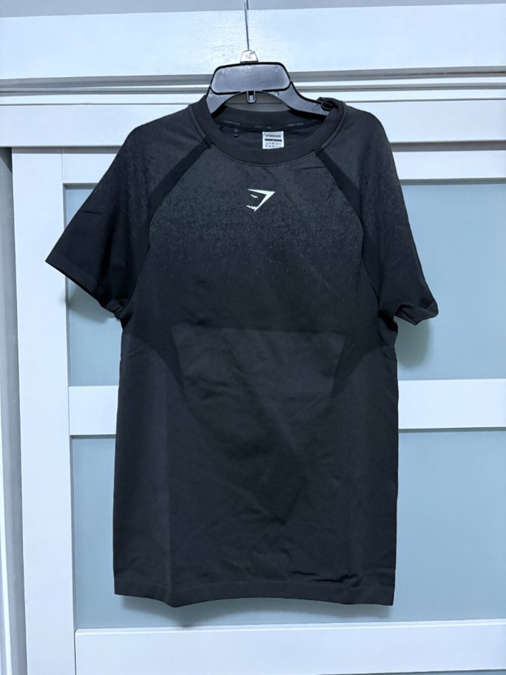 Gymshark Shadow Seamless T Muscle Fit Shirt Tee sz Large L Black NEW